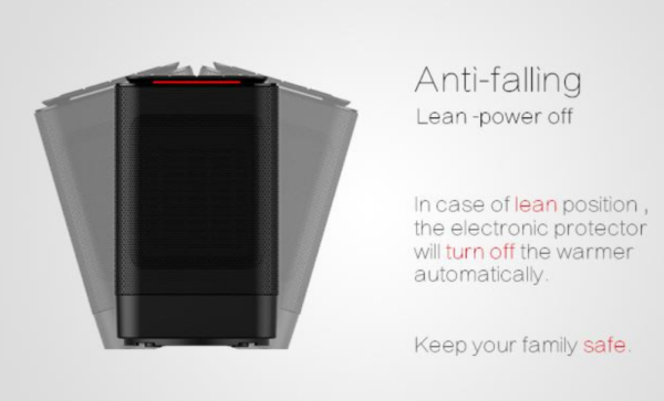 Airdog Mini Oscillating Desktop Fan Space Heater - Image 12