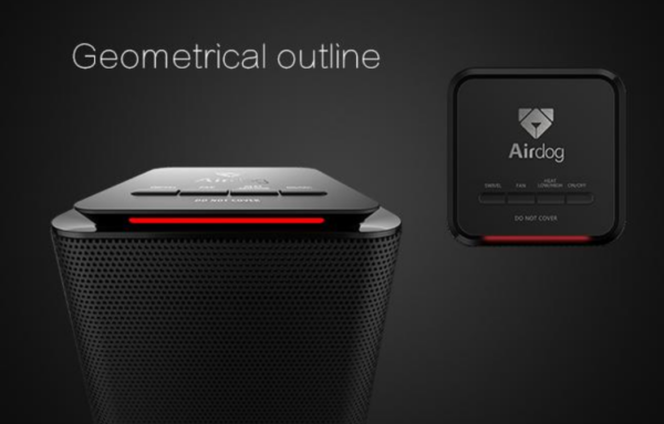 Airdog Mini Oscillating Desktop Fan Space Heater - Image 3