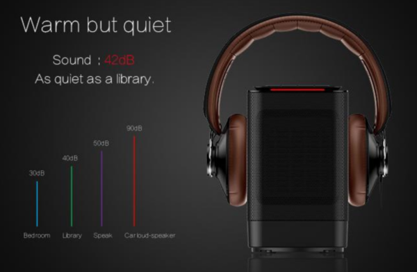 Airdog Mini Oscillating Desktop Fan Space Heater - Image 6