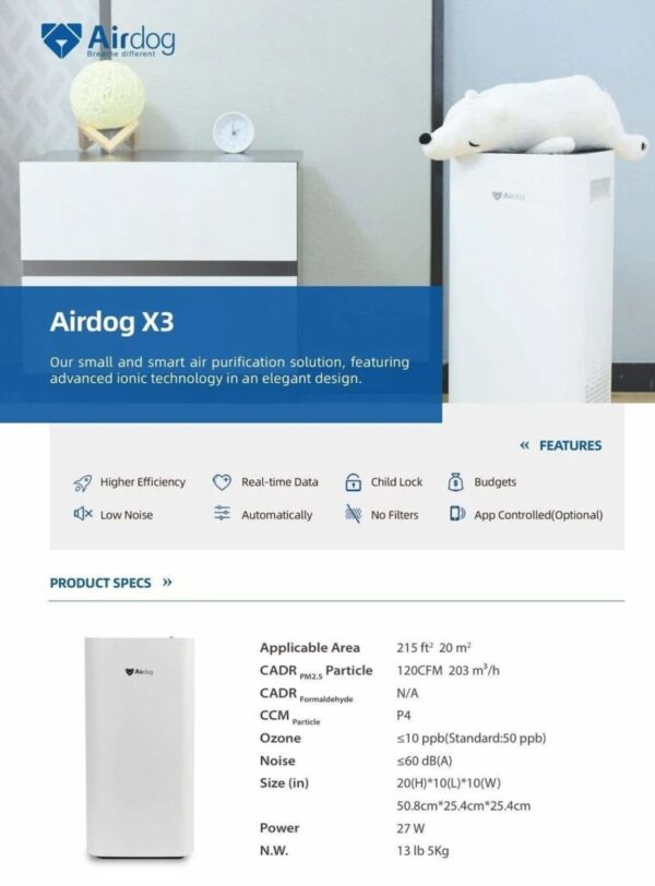 Airdog X3 Air Purifier - Image 6