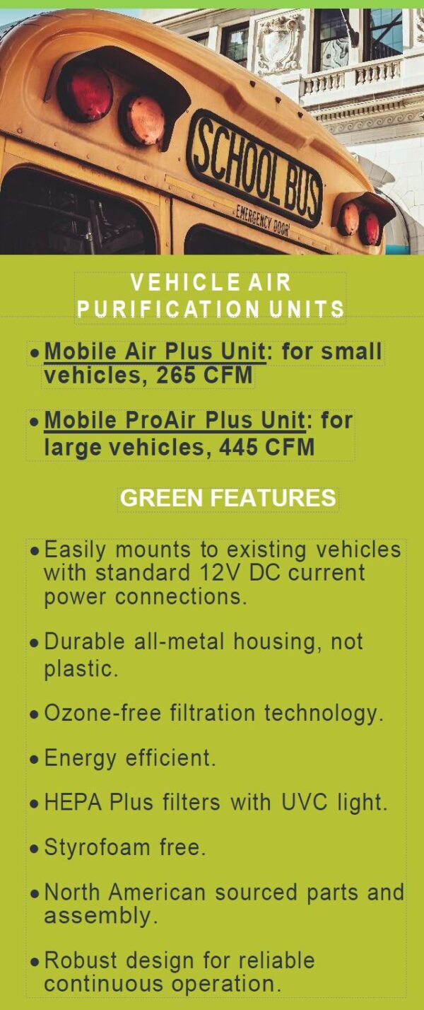 AllerAir Mobile ProAir Plus HEPA Filter & UV Light Vehicle Air Purifier - Image 4