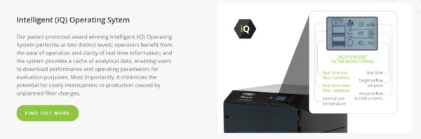 BOFA DustPRO 1000 iQ Portable Commercial HEPA Dust Extraction System - Image 4