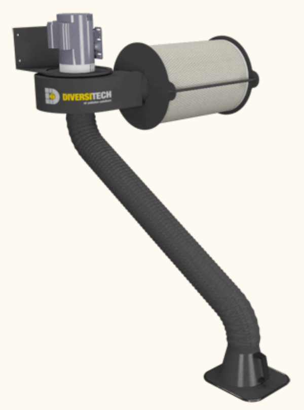 Diversitech FRED ECO II Wall Mount Welding and Soldering Fume Extractor