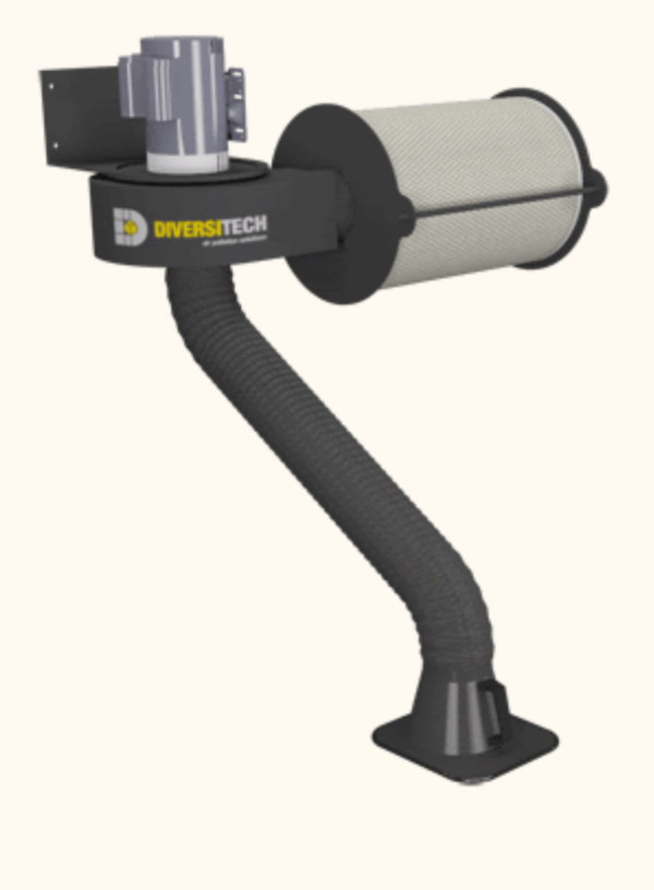 Diversitech FRED ECO II Wall Mount Welding and Soldering Fume Extractor - Image 2