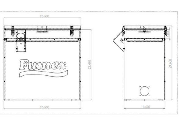 Fumex FA5-2 Laser Dust Collection and Fume Extraction System 450 CFM - Image 4