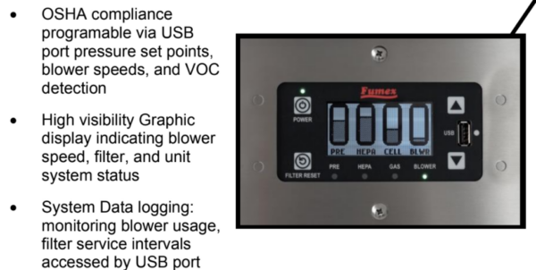 Fumex FA5-2 Laser Dust Collection and Fume Extraction System 450 CFM - Image 7