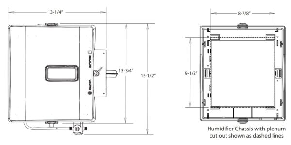 GeneralAire 570A Flow Through Bypass HVAC Humidifier - Image 2