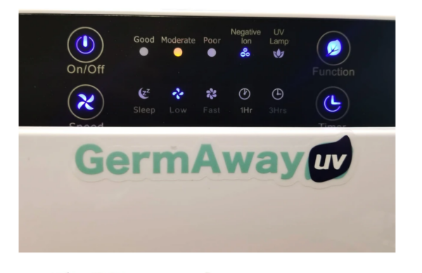 GermAwayUV Wall Mount HEPA UVC Air Sanitizer Purifier - Image 3