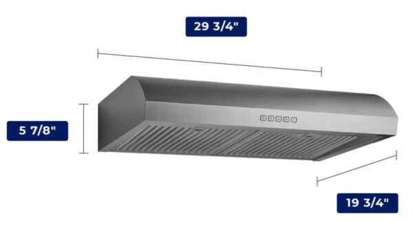 Hauslane UC-B018 Convertible Under Cabinet Range Hood 30 Inch - Image 8