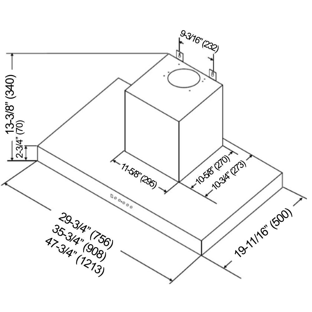 KOBE Mila Premium CH77 Series Under Cabinet Range Hood 48" - Image 6
