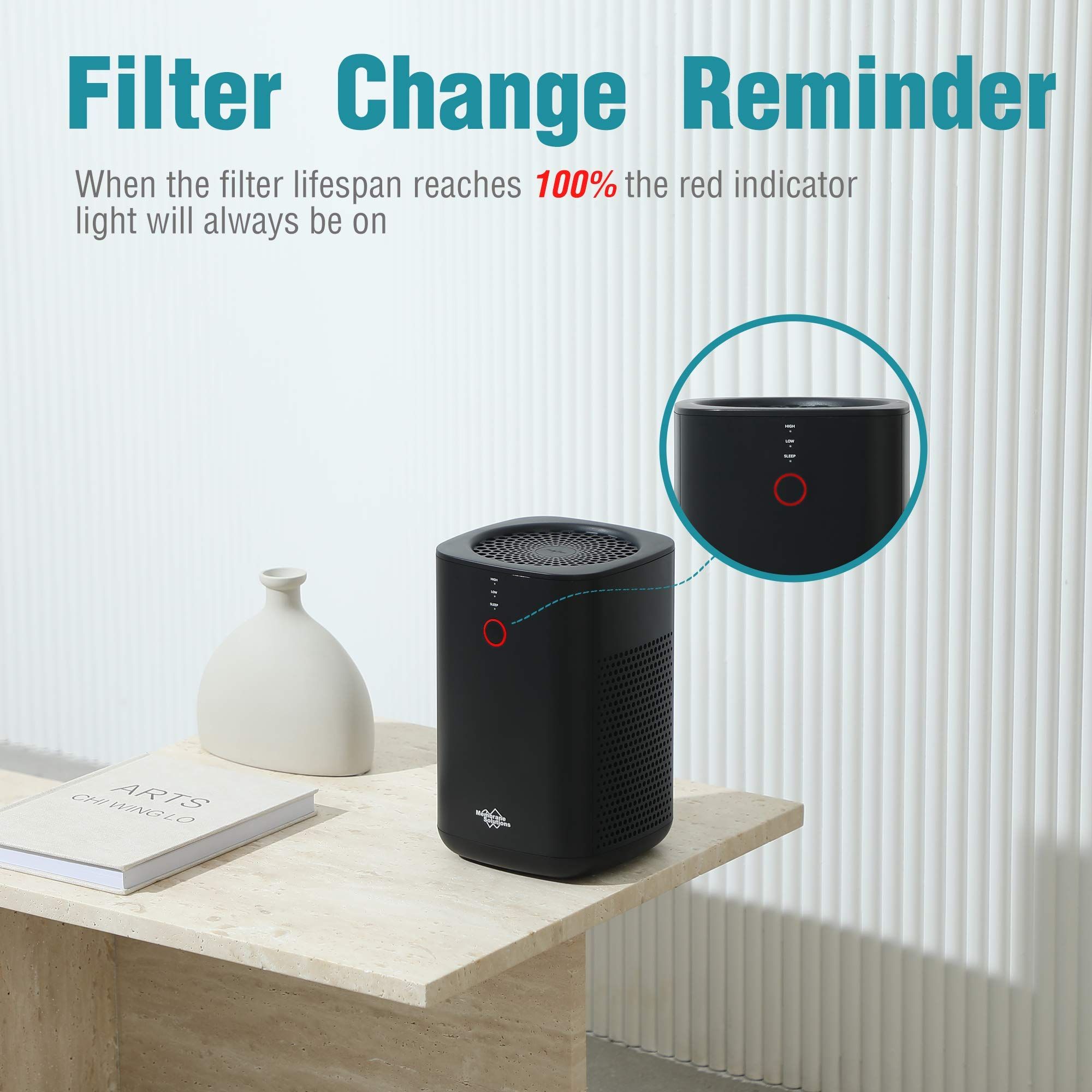 Membrane Solutions 2J8 Air Purifier with True HEPA and Carbon Filters - Image 7