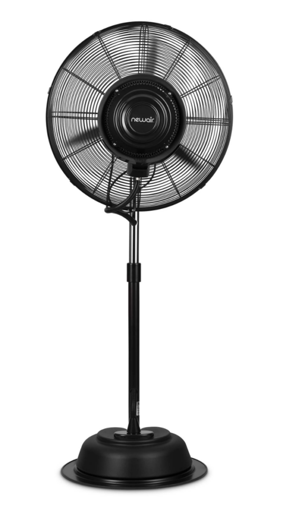 Newair 24” Free Standing Outdoor Pedestal Misting Cooling Fan