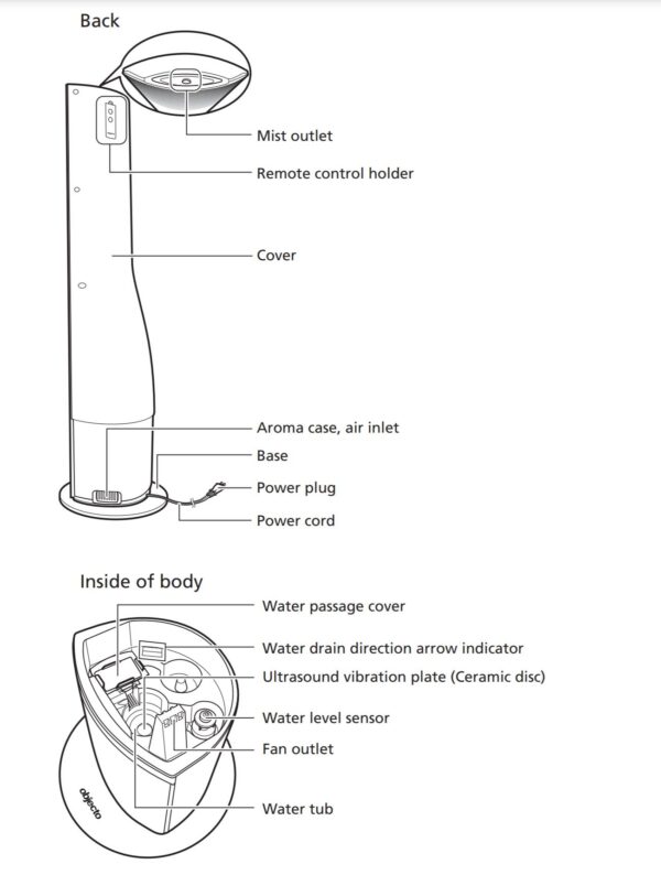 Objecto W9 Hybrid Humidifier & Aromatherapy Oil Diffuser - Dark Grain - Image 5
