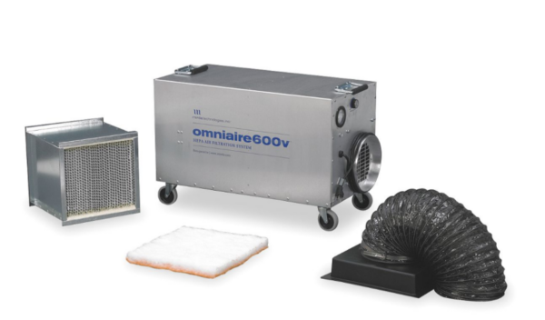 OmniAire 600 Plus Portable Commercial HEPA Filter Air Cleaner - Image 5