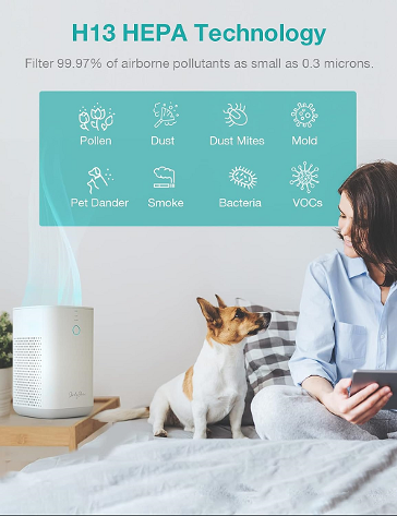 RedyPure JR6 True HEPA Filter & Carbon Scrubber Air Purifier - Image 3