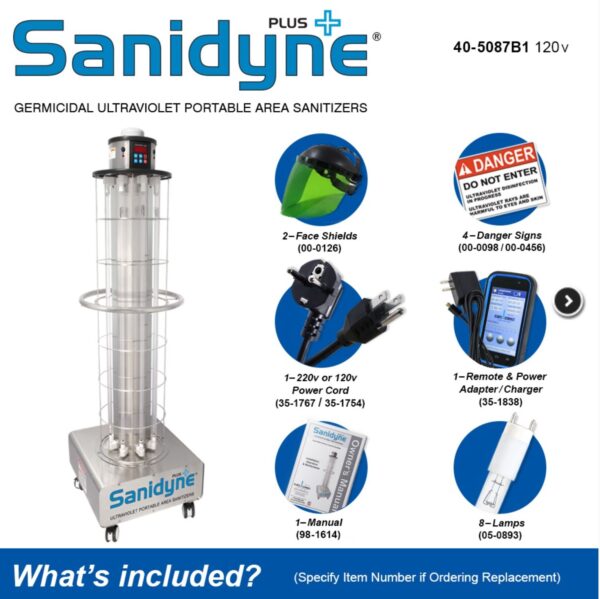 Atlantic UV Corporation Sanidyne Plus Portable UV Air and Surface Sanitizer System - Image 8