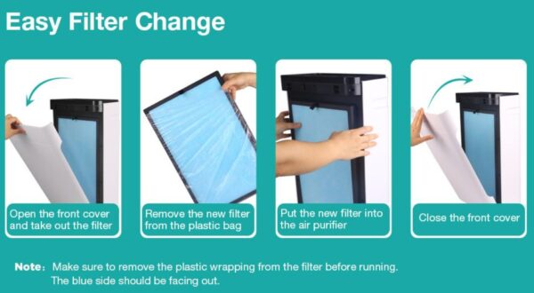 SimPure HP8 HEPA Filter and Carbon Scrubber Air Purifier - Image 3