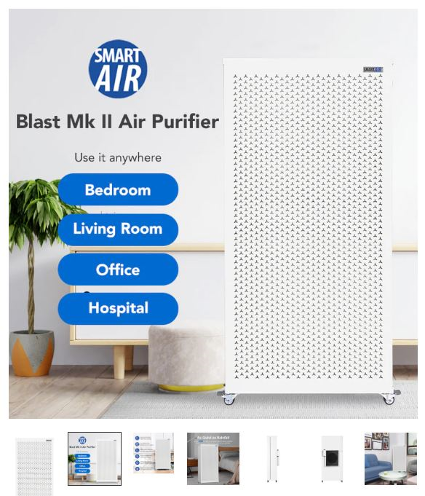 Smarter HEPA Smart Air Blast MKII Extra Large Room HEPA Air Purifier - Image 5