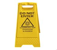 STERILASER UV Warning Floor sign