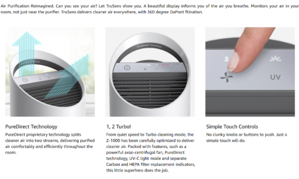 Trusens Z-2000 Medium Dust Collector and Fume Extractor Air Sanitizer - Image 9